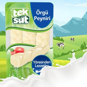 Teksüt örgü peyniri 200gr X12 Teksüt örgü peyniri 200gr X12